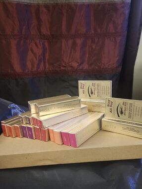 Stila Liquid Lipstick Set with Gold Packaging - Pink, Coral, Purple